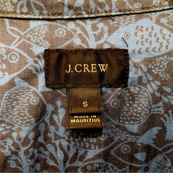 J. Crew Hawaiian Shirt with Fish Motif - Picture 3 of 4